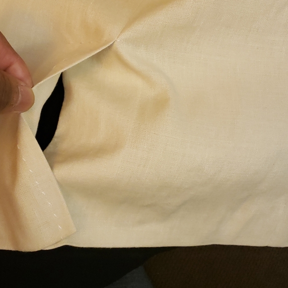 Banana Republic Tan Long Sleeve Jacket SZ 12 - Picture 11 of 12